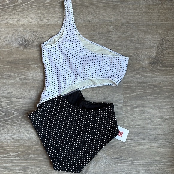 NEW Solid & Striped The Claudia Baby Dot Black White small - Picture 3 of 9
